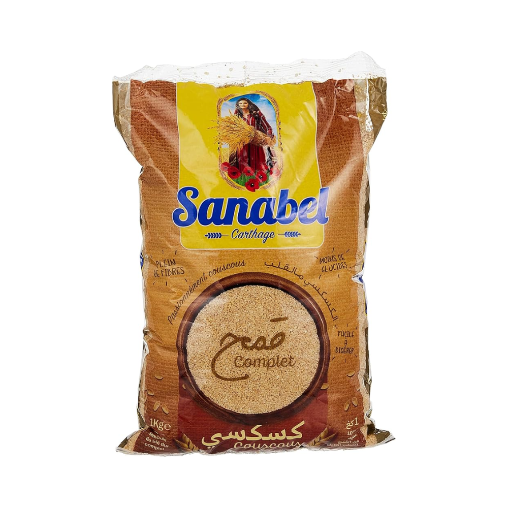 SANABEL COUSCUS WHOLE WHEAT 1 KG