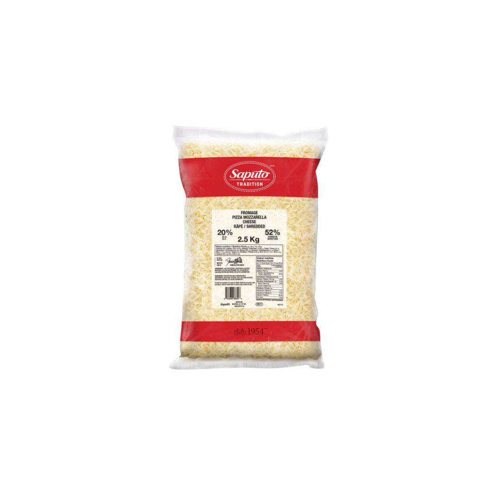 SAPUTO CHEESE SHREDDED MOZZARELLA  PZMZ 20 % 2.5 KG