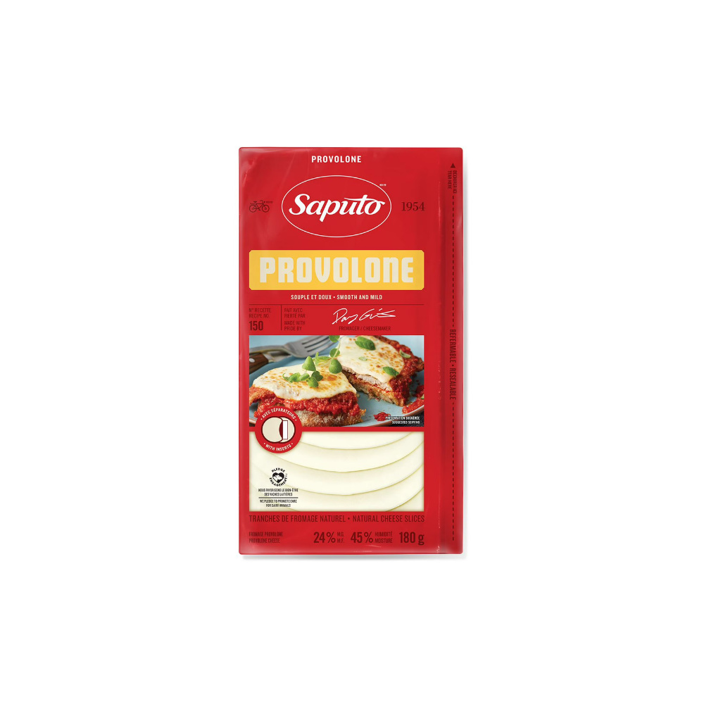 SAPUTO NATURAL PROVOLONE SLICE 252 GM