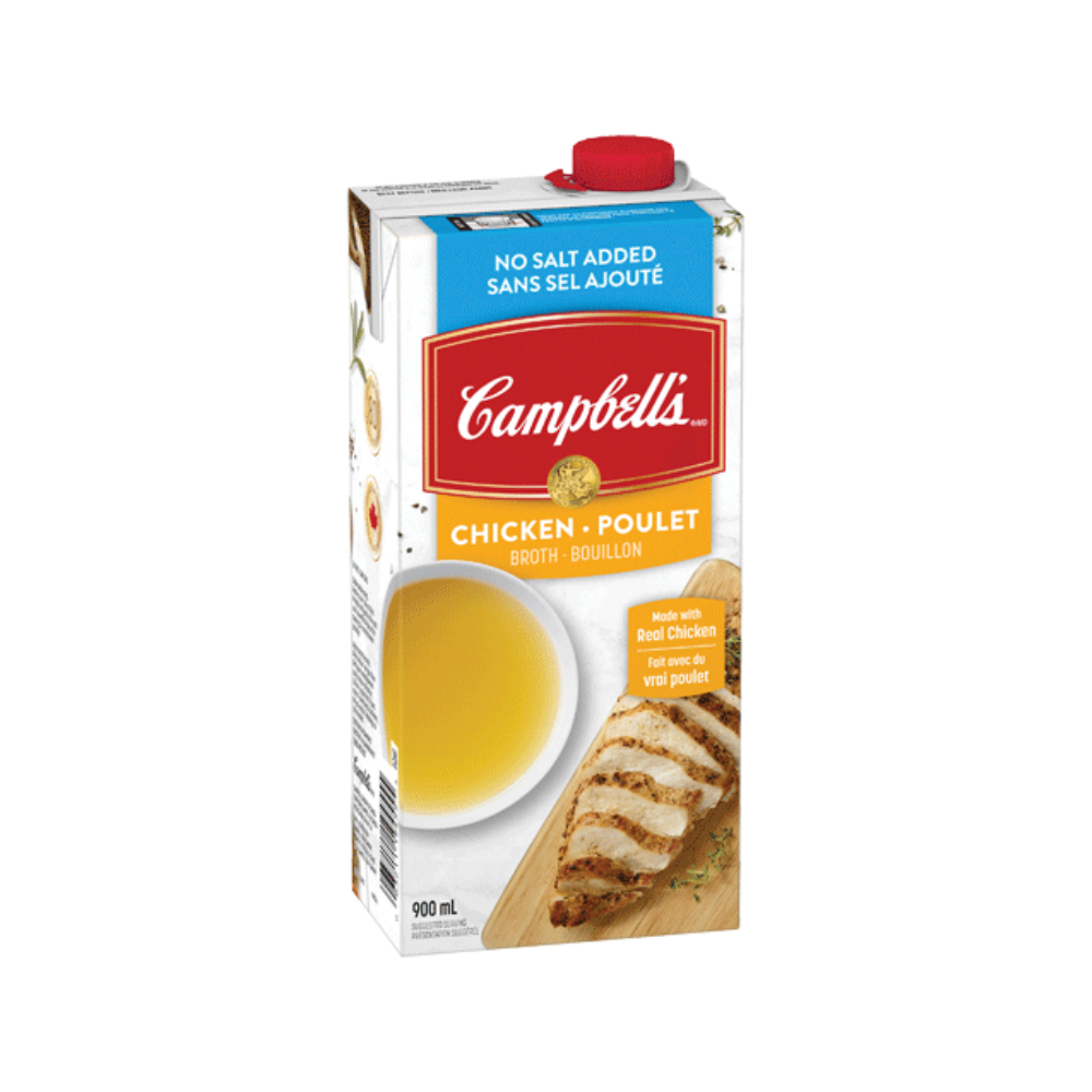 SIMPLY CAMPBELL'S NO SALT ADDED CHICKEN BROTH