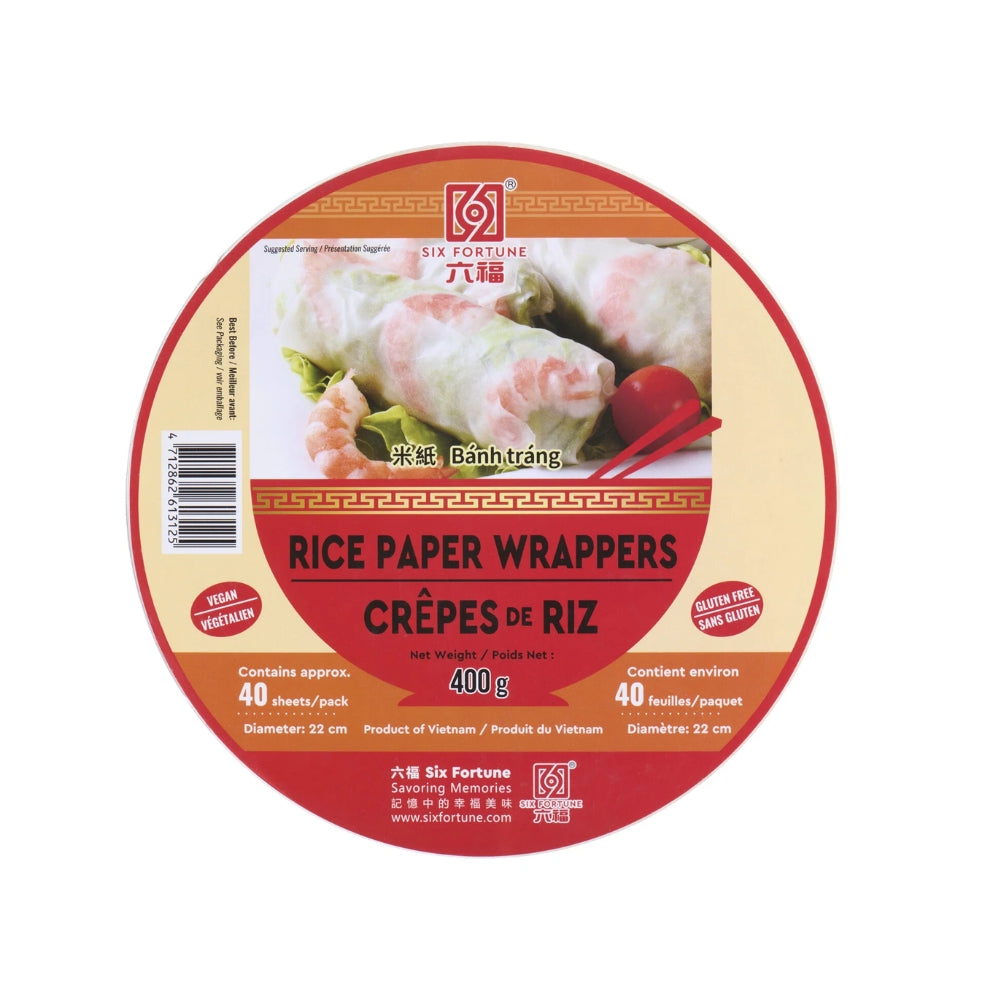 SIX FORTUNE PAPER RICE 22 CM 400 G