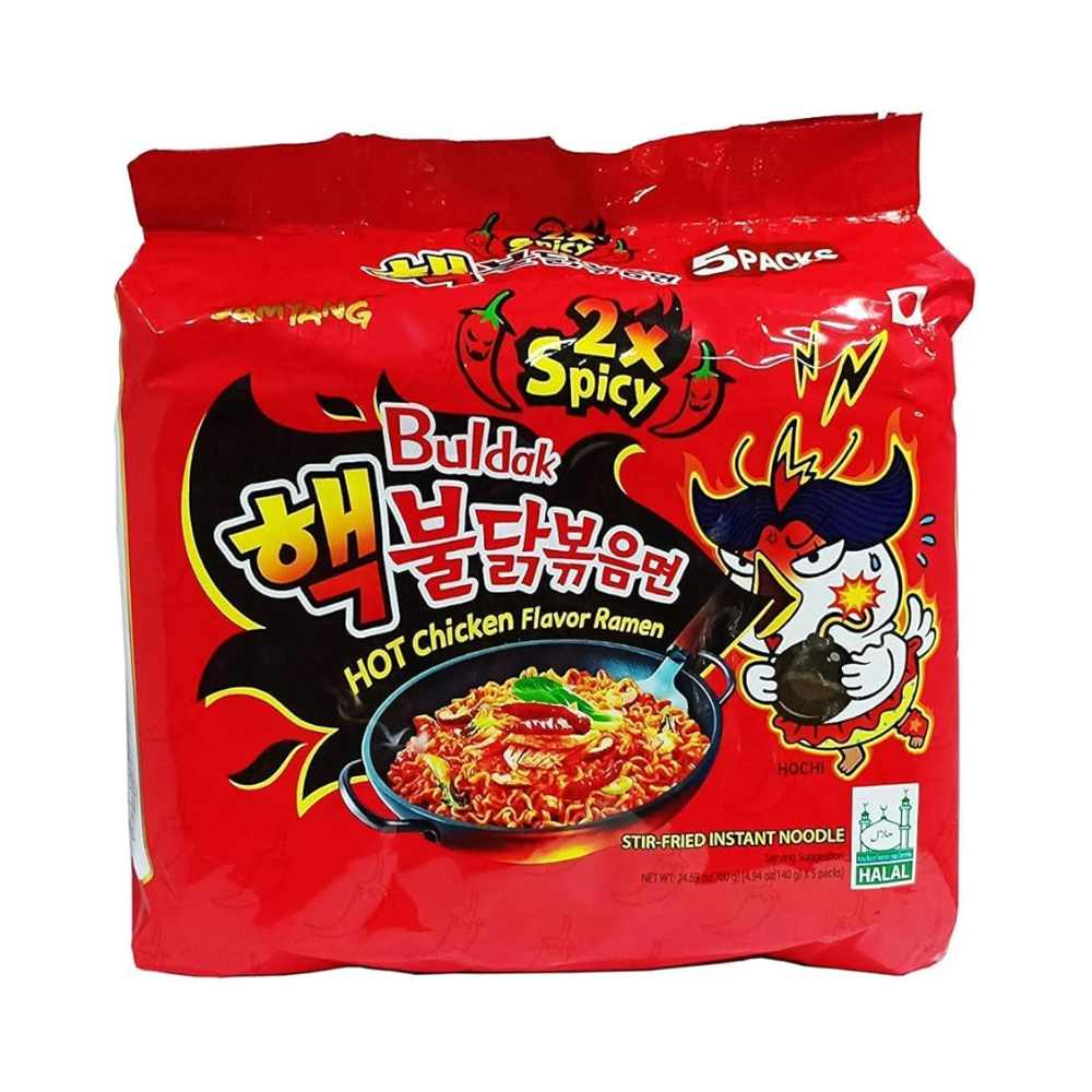 SY BULDAK RAMEN MULTI EXTRA SPICY  140 GM X 5 PKT
