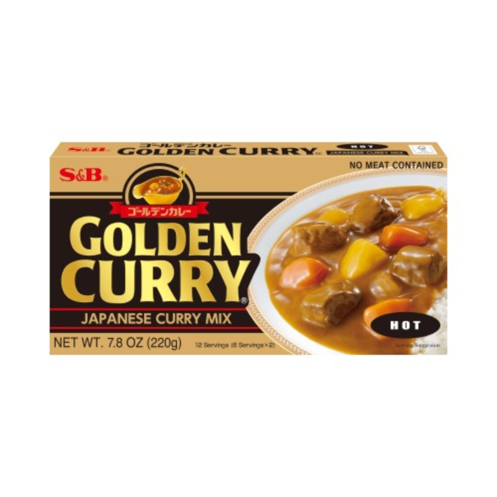 S&B GOLDEN CURRY HOT 220 GM