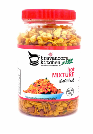 TRAVANCORE KITCHEN HOT MIXTURE JAR 400 GM