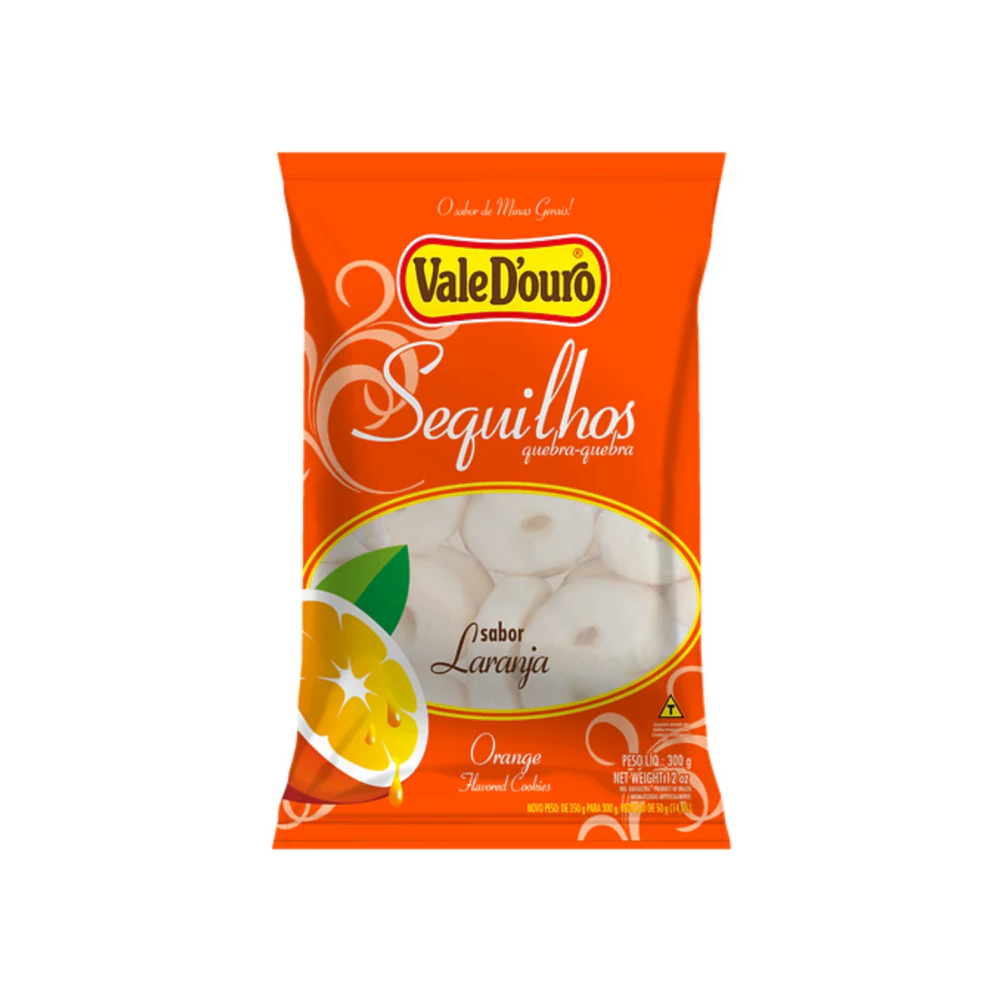 VALEDORO SEQUILHOS ORANGE COOKIES 300 GM