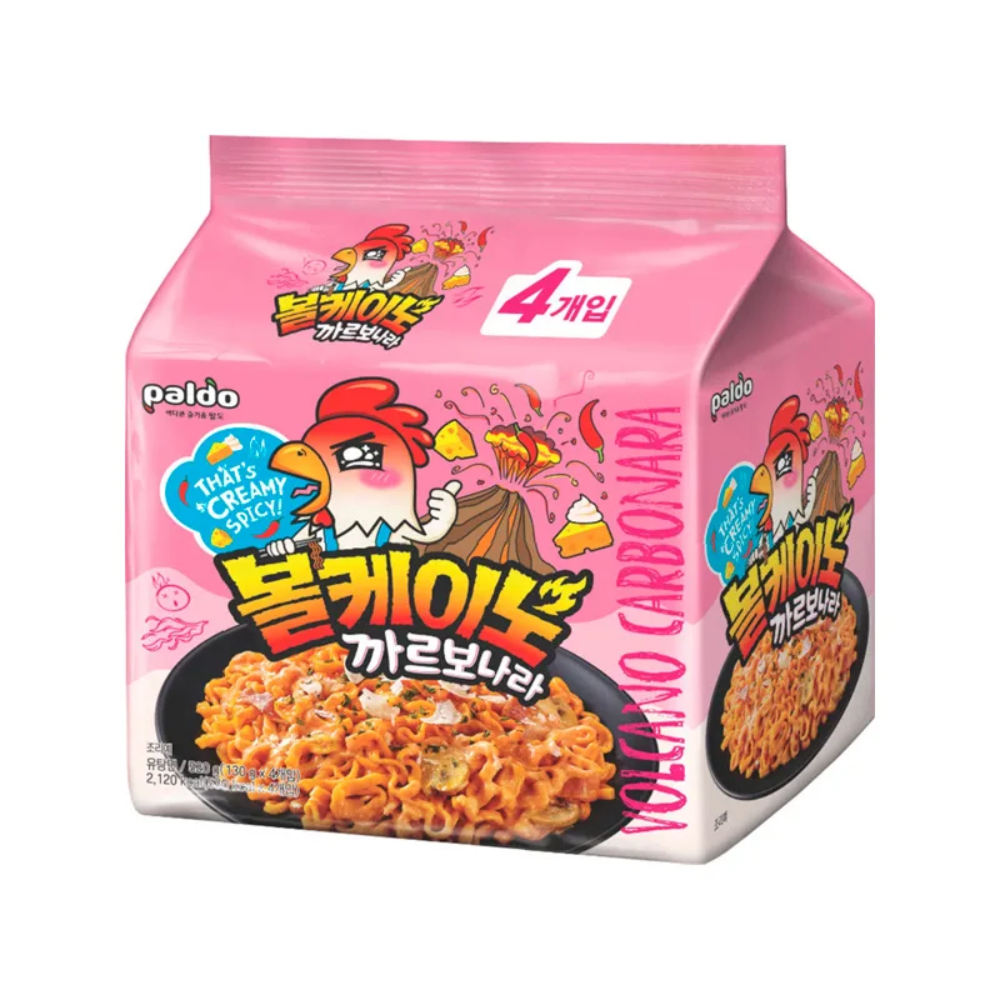 VOLCANO CARBONARA NOODLE 4 X 130 GM