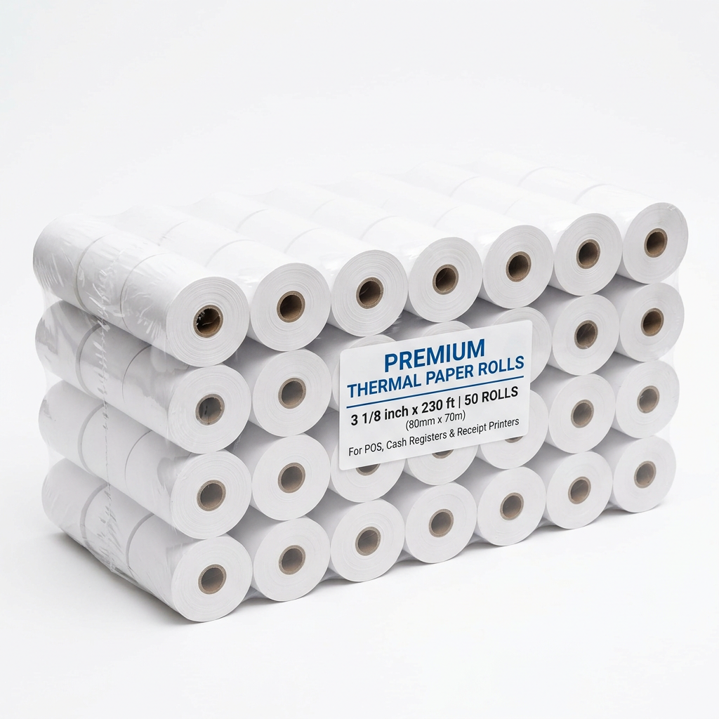 THERMAL PAPER ROLL 3 1/8 X 220FT X 50 ROLLS